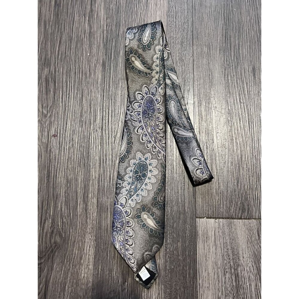 Men's Vintage Oscar De‎ la Renta Silk Abstract Tie Grandpacore